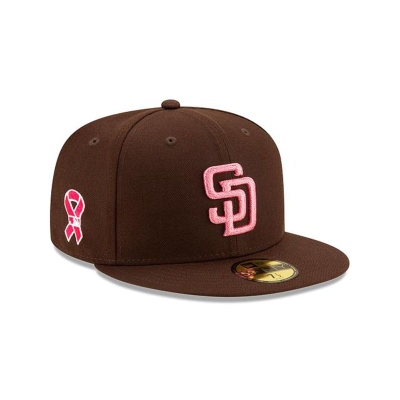 Blue San Diego Padres Hat - New Era MLB Mother's Day 59FIFTY Fitted Caps USA3105897